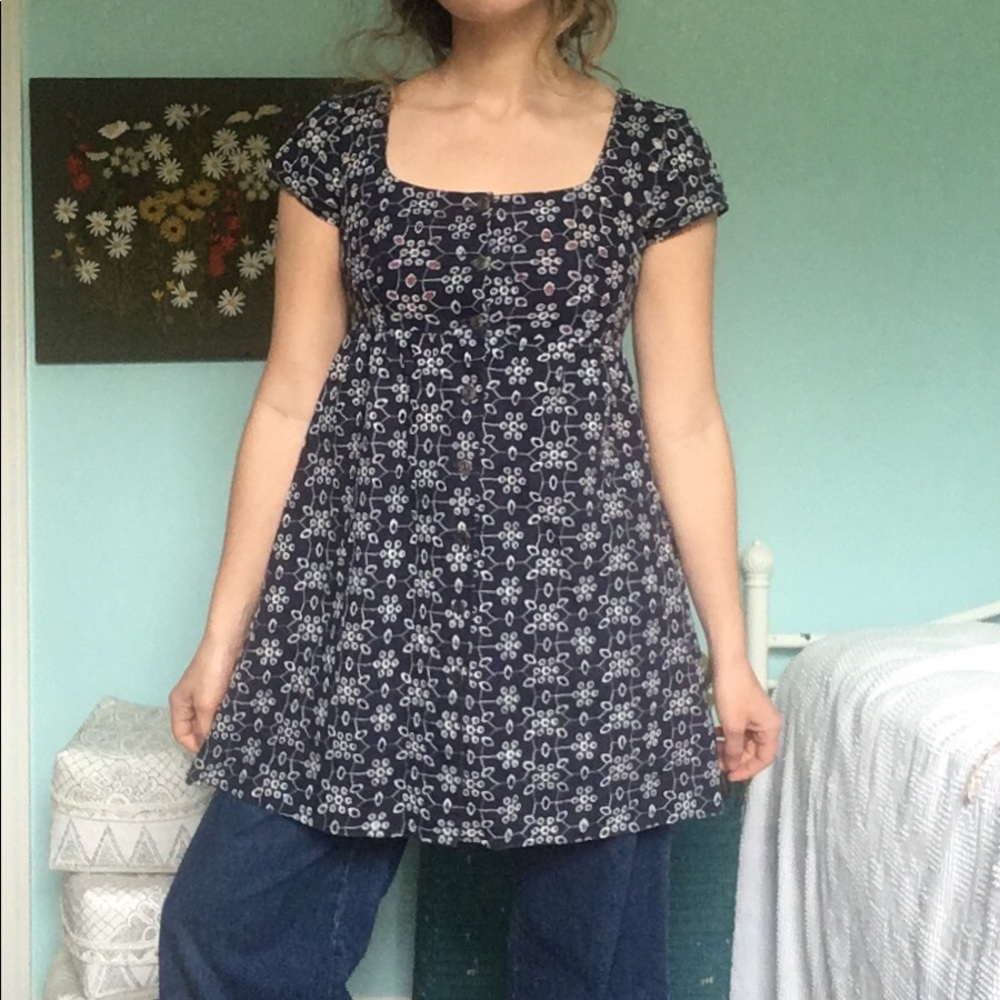 Cynthia Rowley Eyelet Tunic/Mini-dress